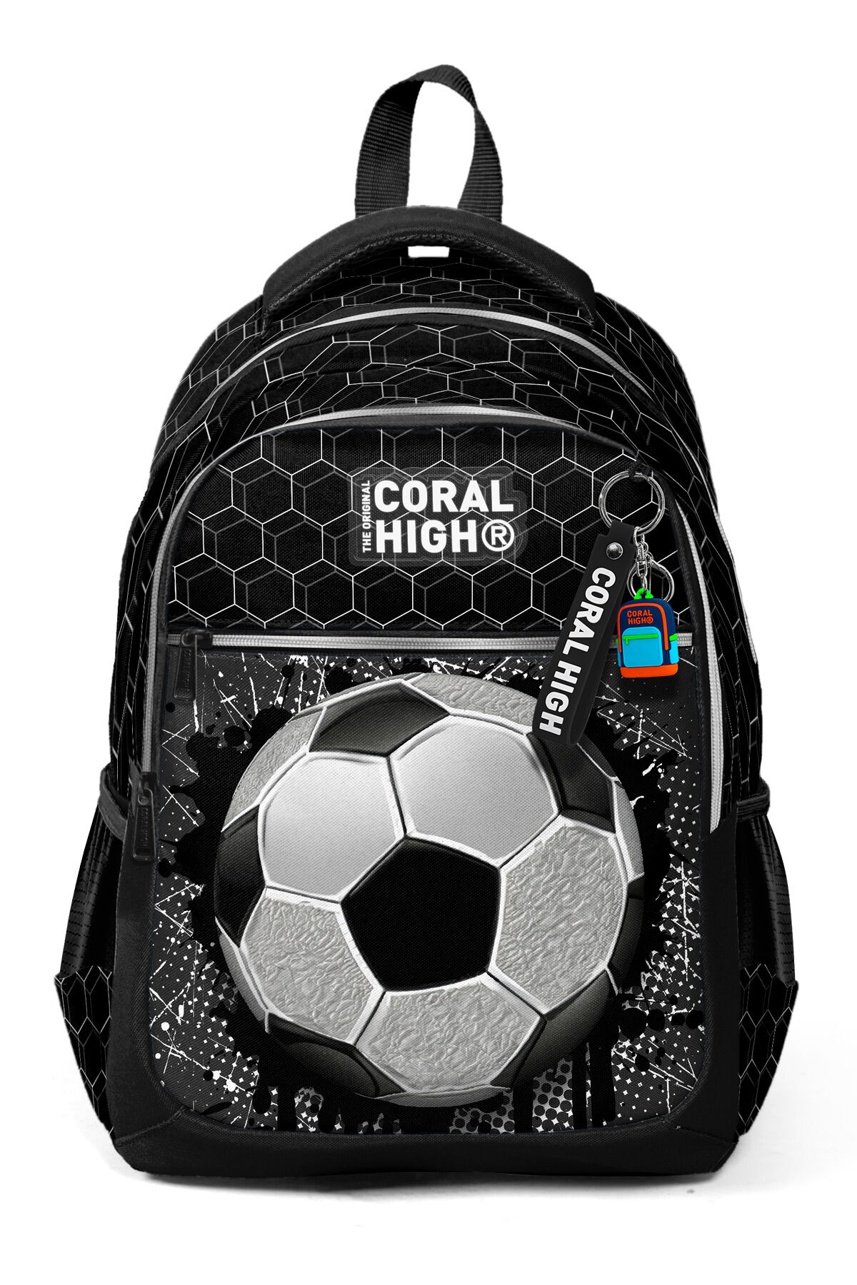 Kids Futbol Desenli Üç Bölmeli Okul Sırt Çantası 23653