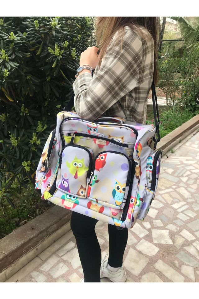 Çok Amaçlı Anne Bebek Bakım Çantası Yeşil