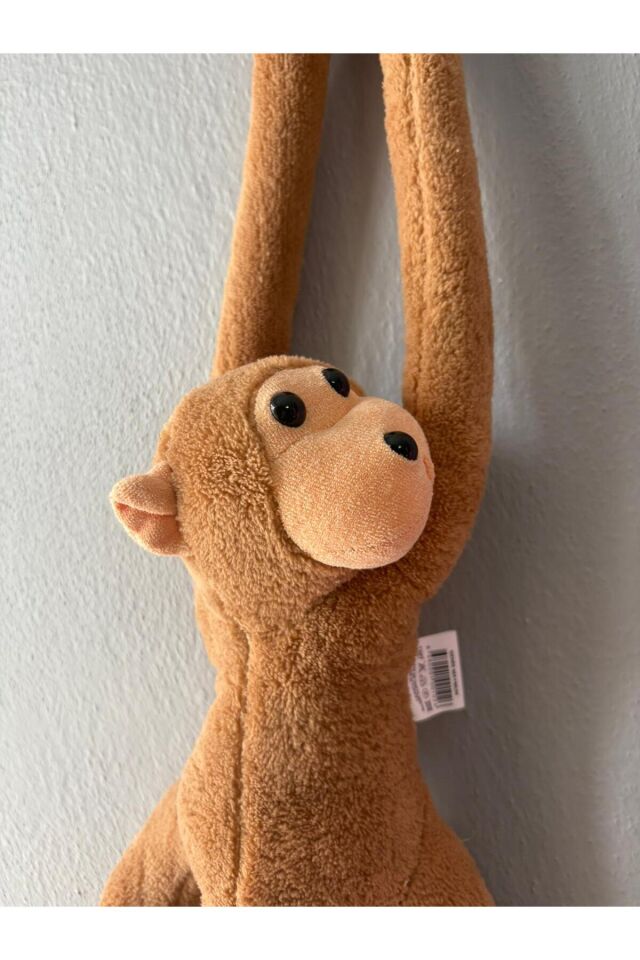 Atakids Sarılan Peluş Maymun Eğlenceli ve Sevimli Oyun Arkadaşı Kahverengi