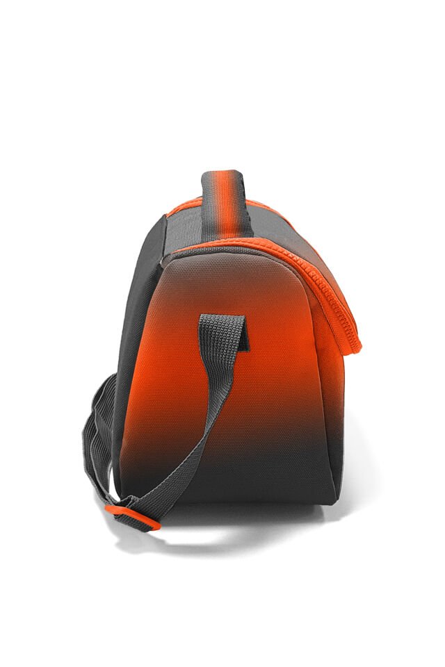 11748 Kids Turuncu Gri Renk Geçişli Thermo Beslenme Çantası