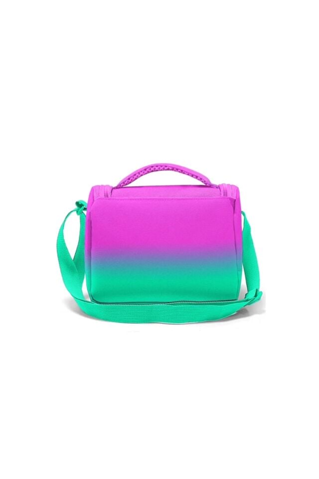 11874 KIDS PEMBE SU YEŞİLİ RENK GEÇİŞLİ THERMO BESLENME ÇANTASI