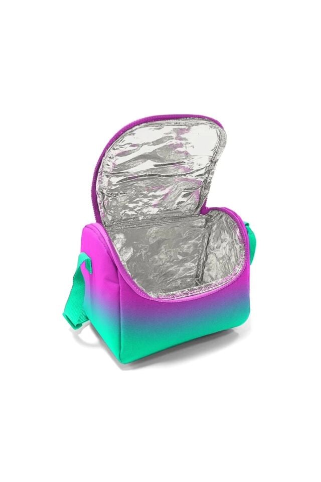 11874 KIDS PEMBE SU YEŞİLİ RENK GEÇİŞLİ THERMO BESLENME ÇANTASI