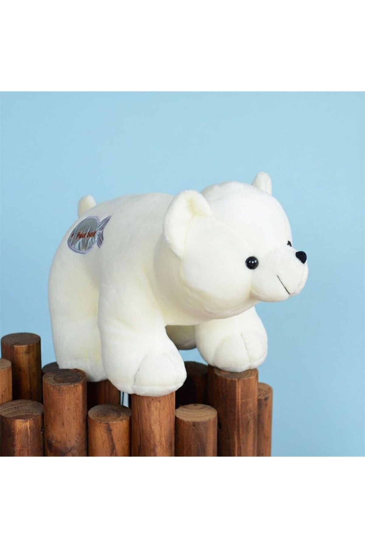 Atakids Beyaz Kutup Ayısı Peluş Oyuncak Beyaz