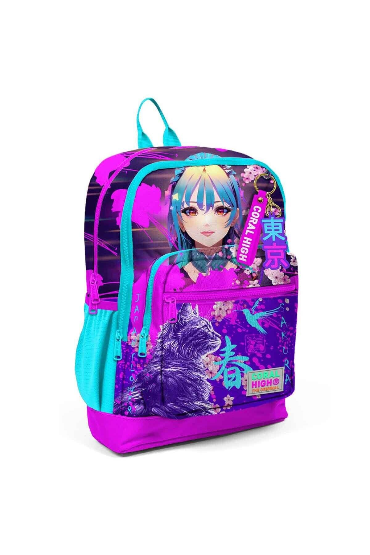 Anime Desenli Okul Çantası 23753 -