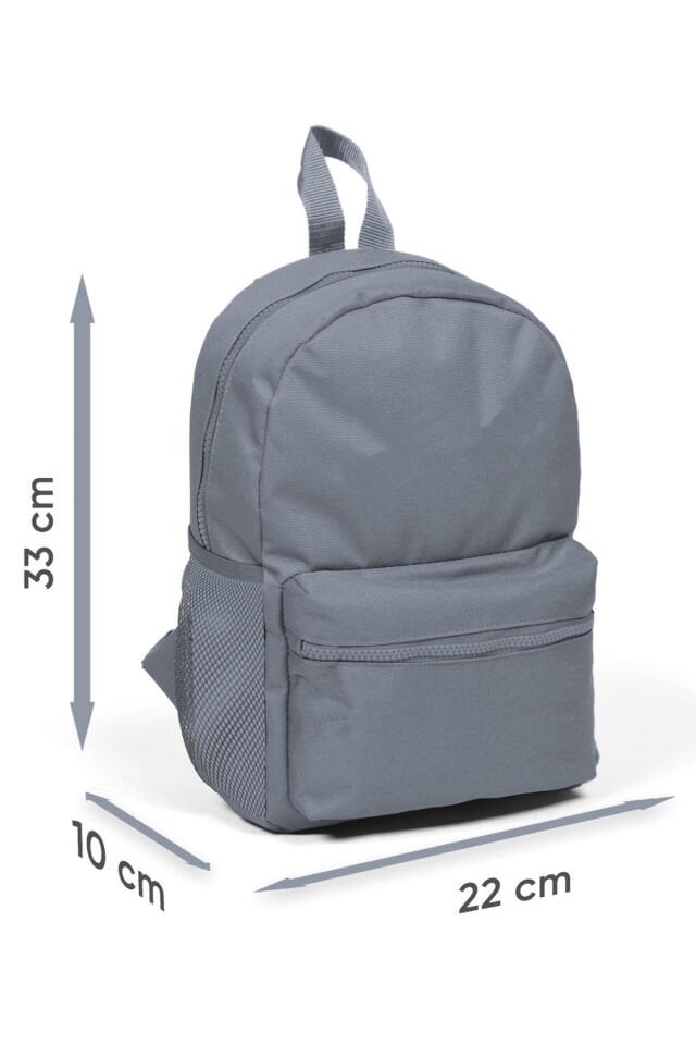 Minik Yuva Sırt Çantası Pembe Rengarenk Dondurma Desenli İki Bölmeli