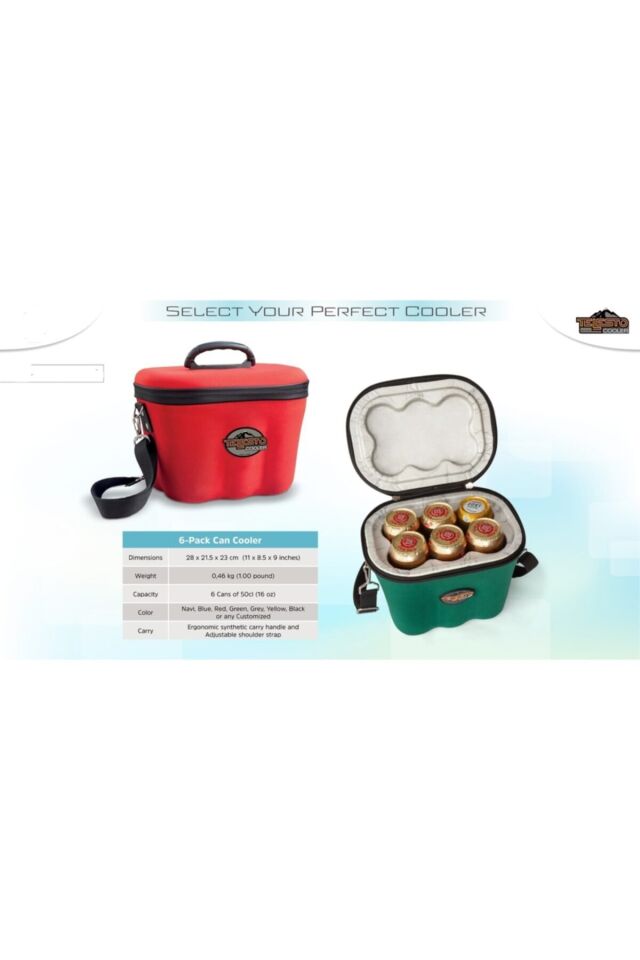 Içecek Soğutucu Ve Taşıma Çantası Kırmızı (buz Kartuşlu) Yeşil