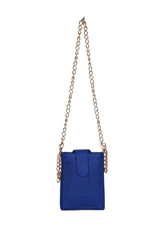 Kanguru Çapraz Çelik Askılı Hakiki Deri Telefon Bölmeli Küçük Çanta Ve Kartlık