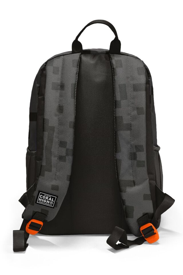 Coral High Siyah Blok Desenli 3’lü Okul Çanta Seti SET0123694
