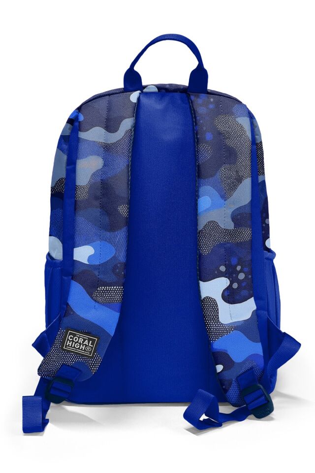 Coral High Lacivert Saks Kamuflaj Desenli 3’lü Okul Çanta Seti SET0123689