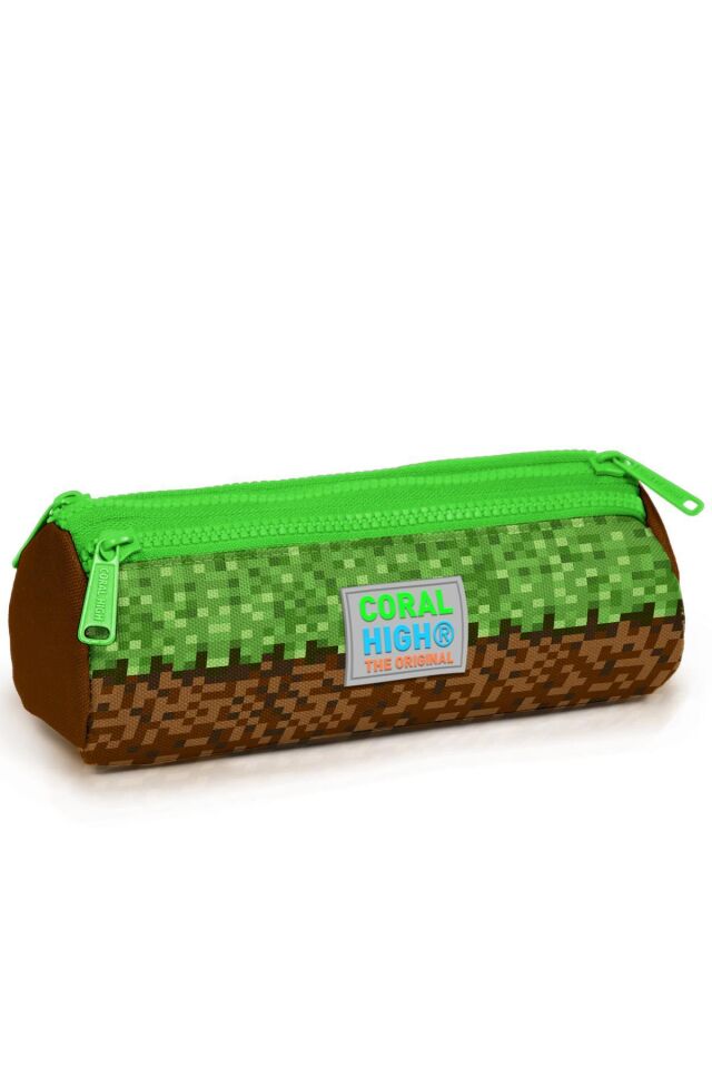 Coral High Kids Yeşil Kahverengi High Craft Desenli 3’lü Okul Çanta Seti SET0123776