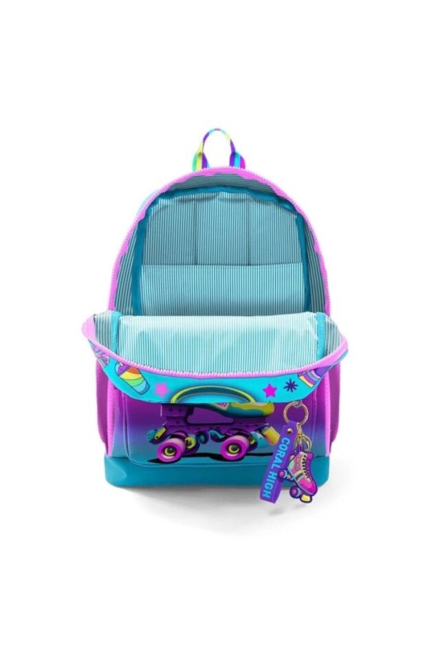 Paten Ve Kulaklık Desenli Okul Çantası 23754