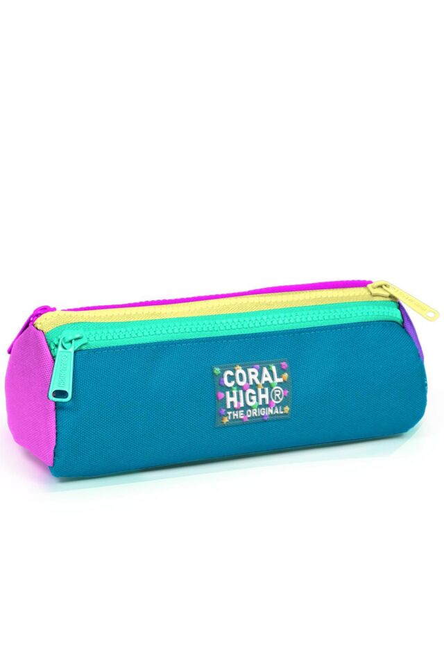 Coral High Kids Pembe Pastel Renkli 4'lü Okul Çanta Seti (Okul Çantası, Kalemlik, Beslenme Çantası, Matara)