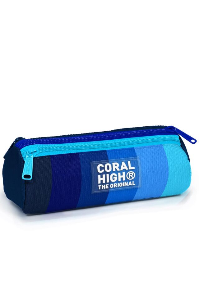 Coral High Renkli Çizgili 4’lü Okul Çanta Seti (Okul Çantası, Kalemlik, Beslenme, Matara)