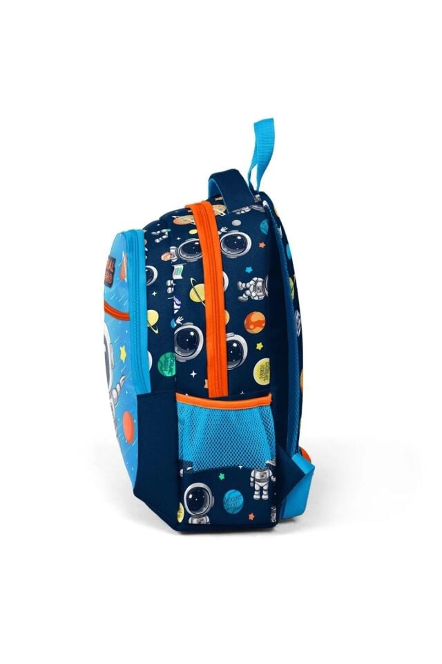 Astronot Resimli Üç Bölmeli Okul Sırt Çantası 23486