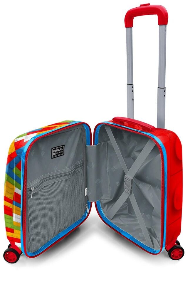 Coral High Kids Blok Desenli Çocuk Valizi 16793