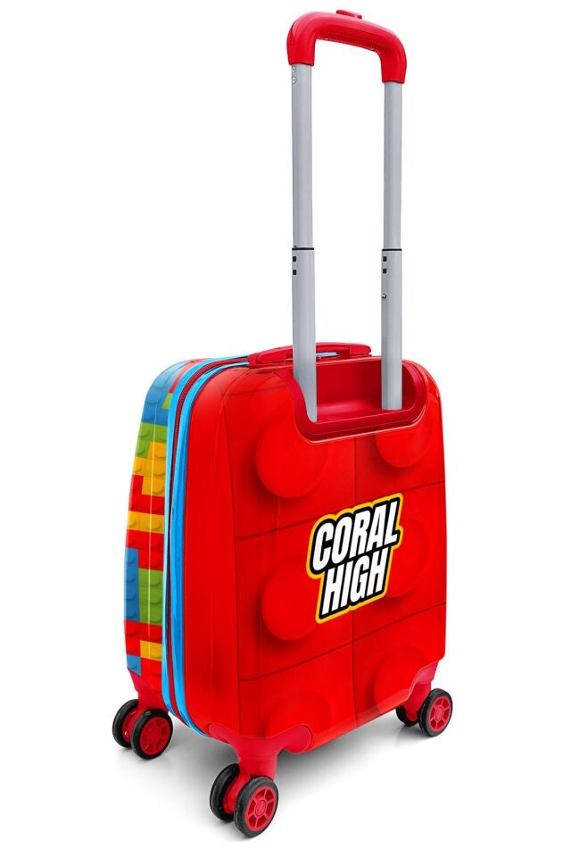 Coral High Kids Blok Desenli Çocuk Valizi 16793