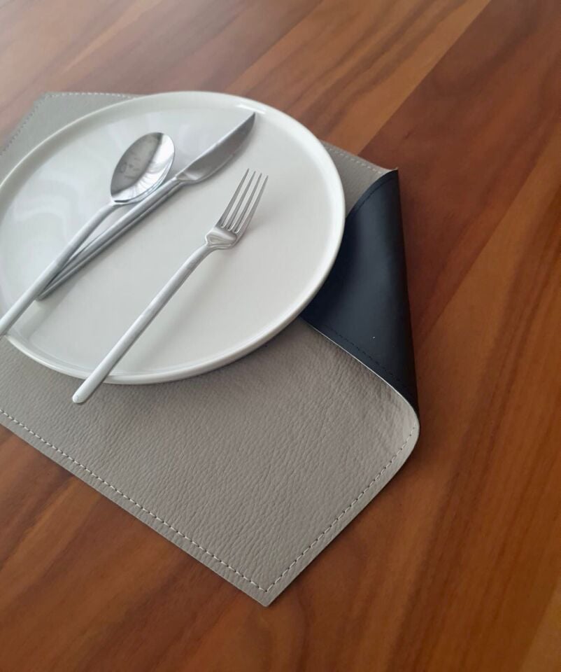 Adalinhome  2'li Çift Taraflı Deri Amerikan Servisi Runner