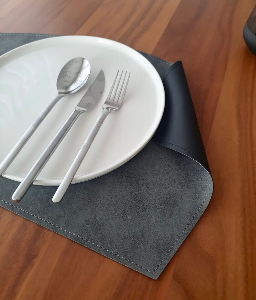 Adalinhome 2'li Çift Taraflı Deri Amerikan Servisi Runner