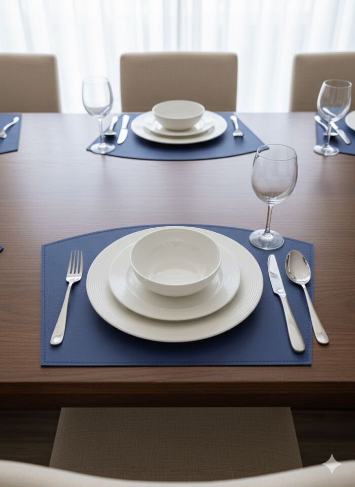 Adalinhome 6'lı Çift Taraflı Deri Amerikan Servisi Runner