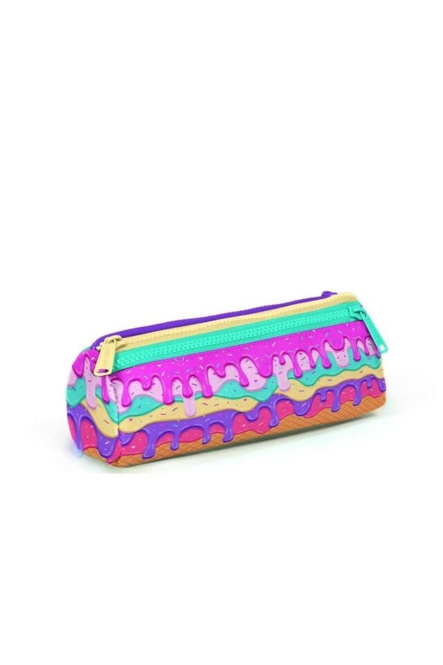 Hayır Kids Pembe Rengarenk Dondurma Desenli 3’lü Okul Çanta Seti SET0123731 Back to School Type 4 B