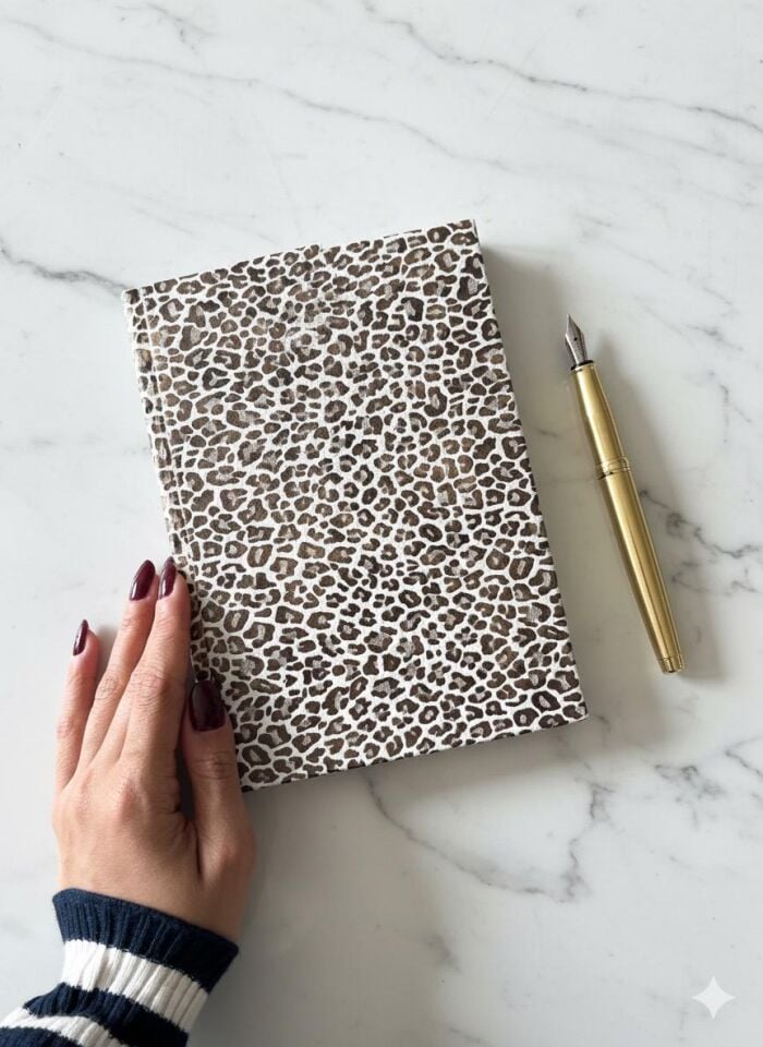 Atakids Lizy Leopar Desenli Süresiz Akademik Ajanda Kareli (70 yaprak 14*20)