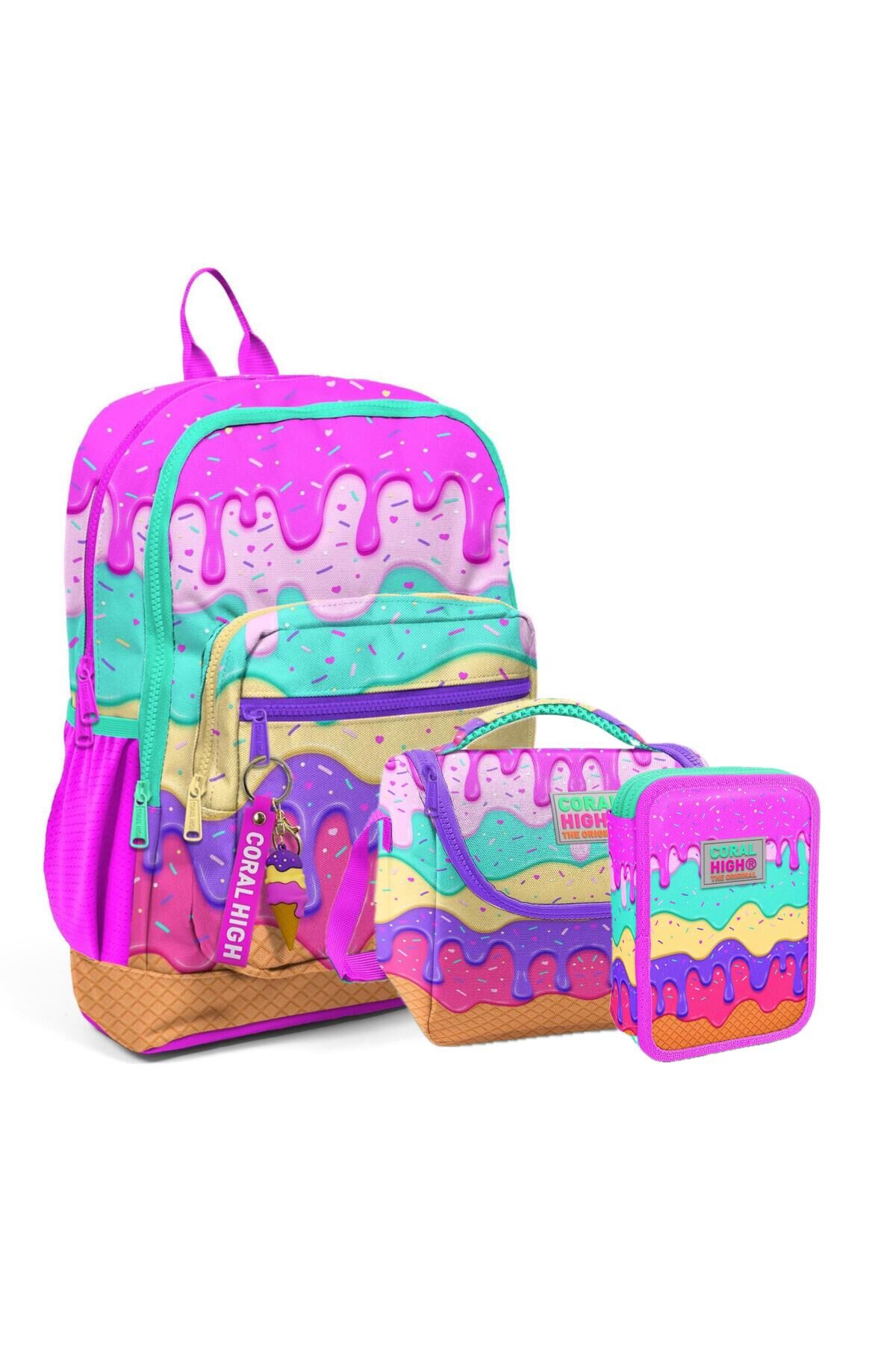 Kids 3'lü Okul Çanta Seti (YENİ) Pembe