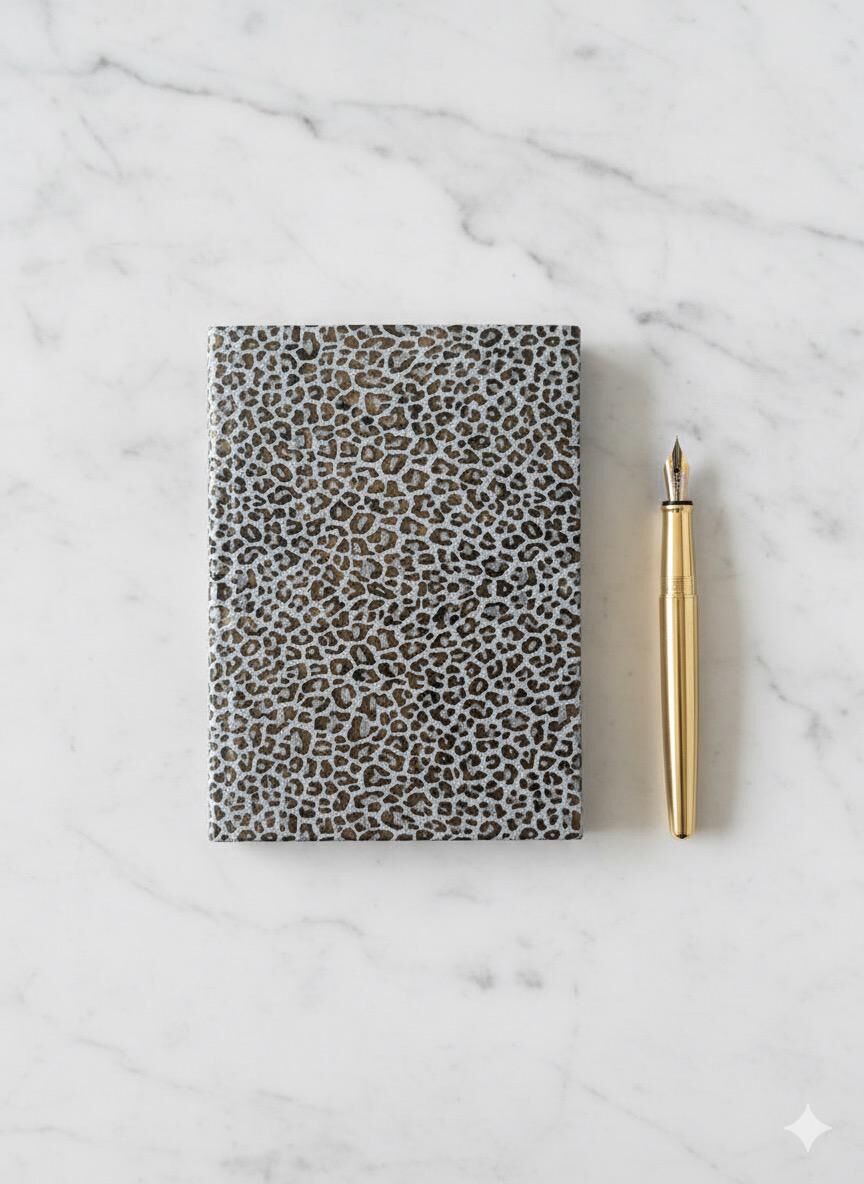 Atakids Lizy Leopar Desenli Süresiz Akademik Ajanda Kareli (70 yaprak 14*20)