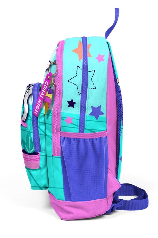 Coral High Kids Turkuaz Pembe Dondurmalı Kedi Desenli Okul Sırt Çantası 23751 Turkuaz Pembe