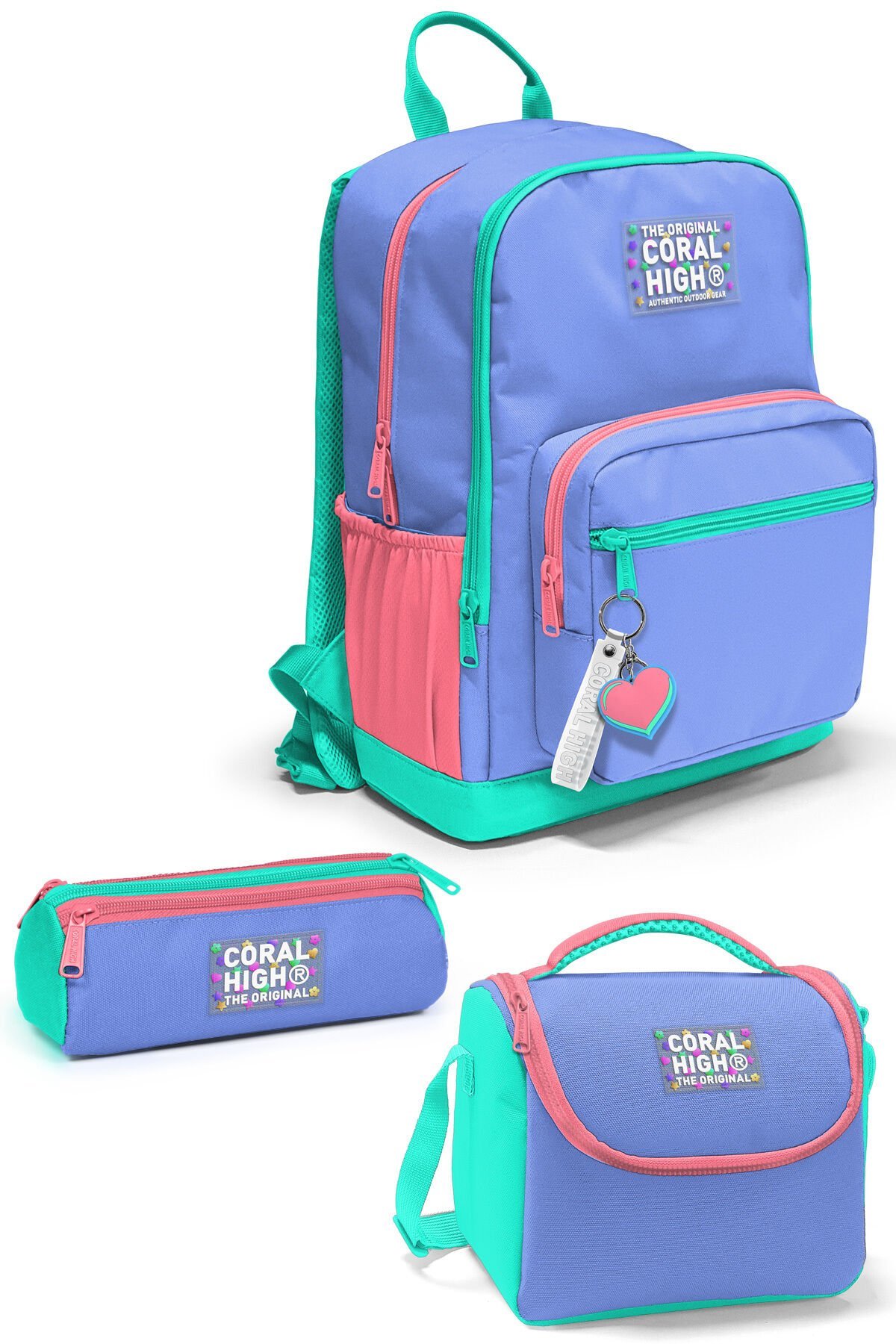 Derin Mavi Renkli 3’lü Okul Çanta Seti SET0123641