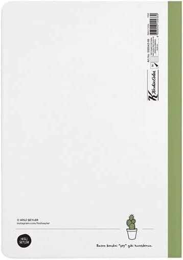 Hisli Şeyler 14x20 Çizgili Defter - Beni Seven Dikenime Katlansın