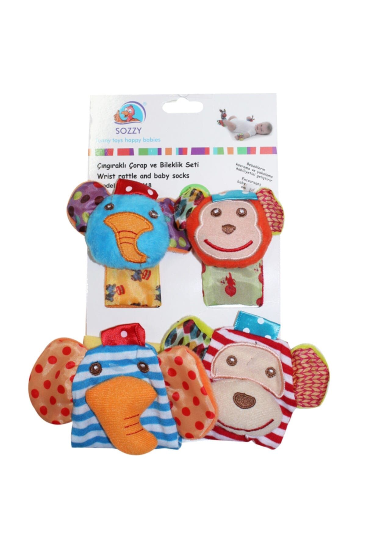 Çıngıraklı Oyuncaklı El Bilekliği Ve Patik