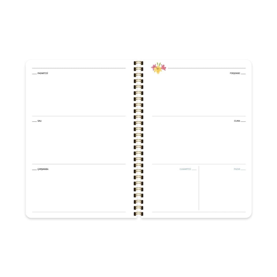 Keskin Color A5 Sert Kapak Haftalık Süresiz Ajanda