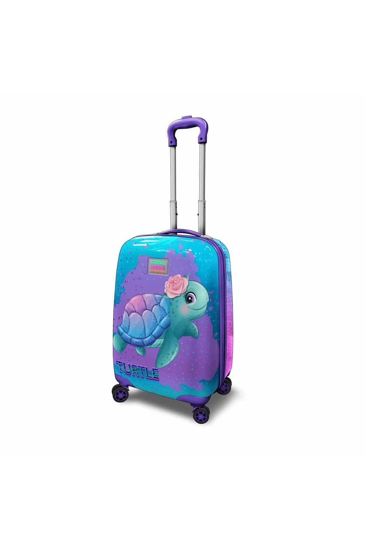 Coral High Kaplumbağa Çekçekli Valiz