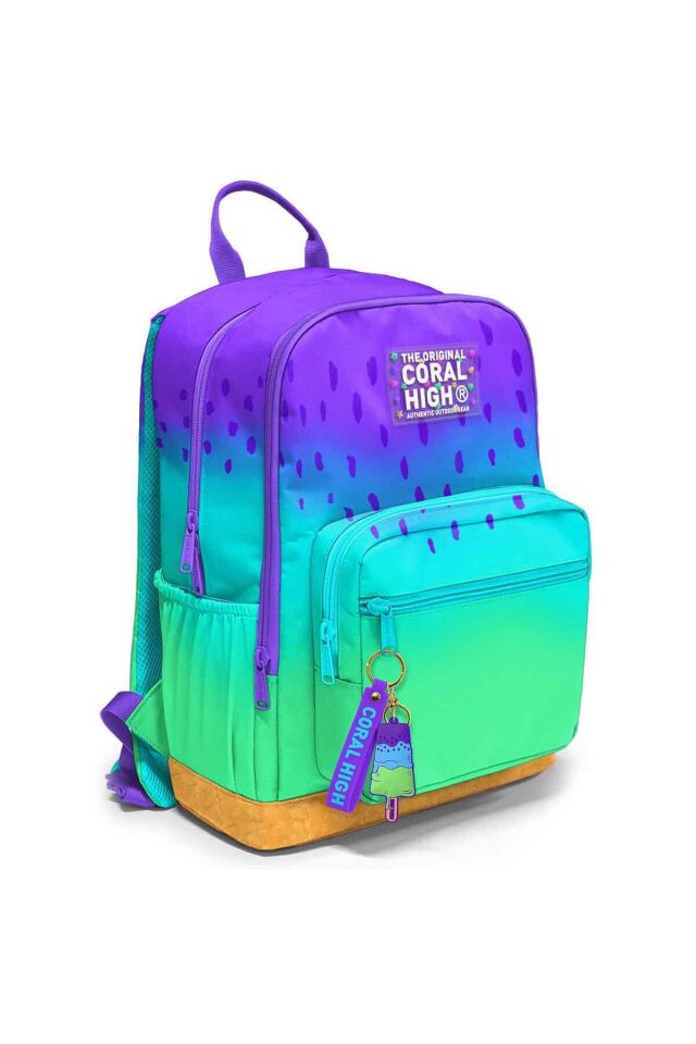 Mor Renk Geçişli Okul Çantası 23637