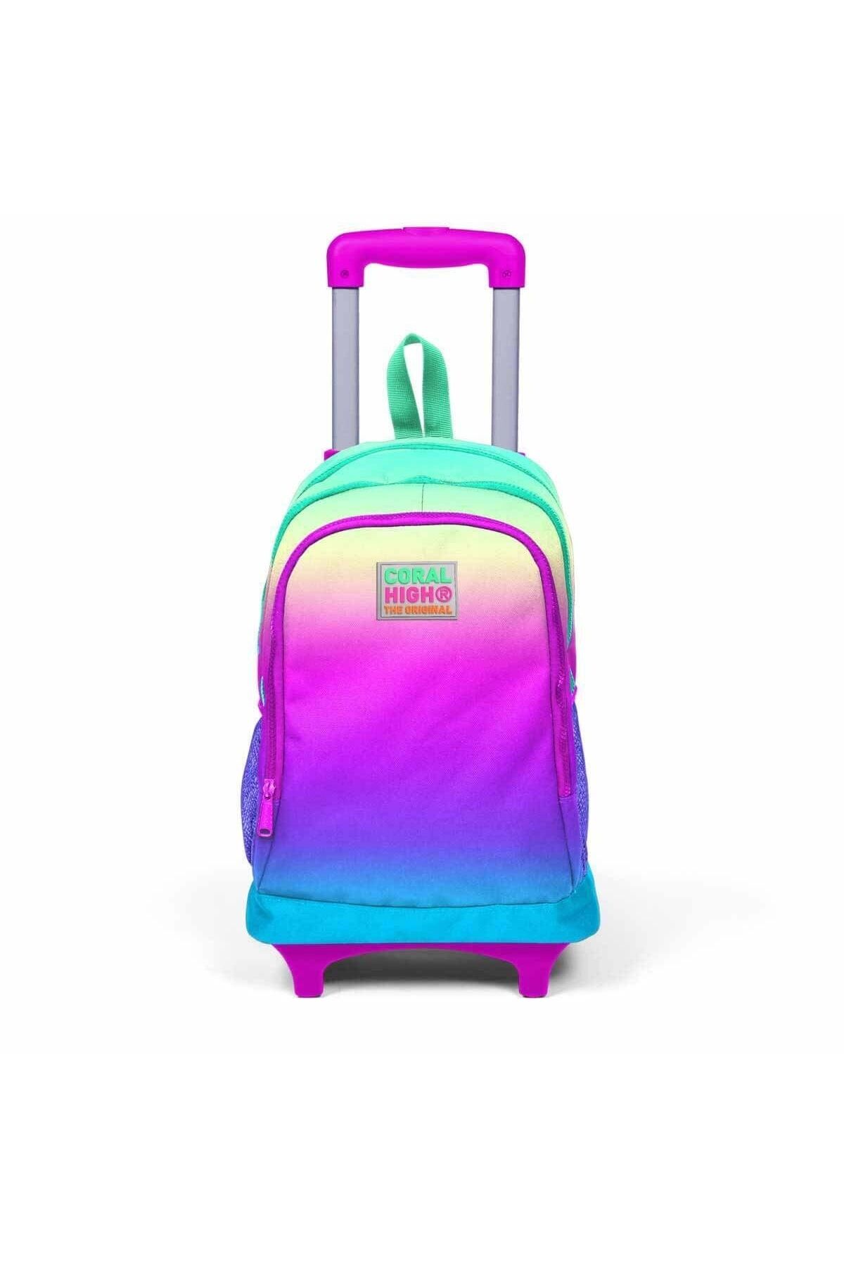 Coral High Renkli Çekçekli Okul Çantası 23910