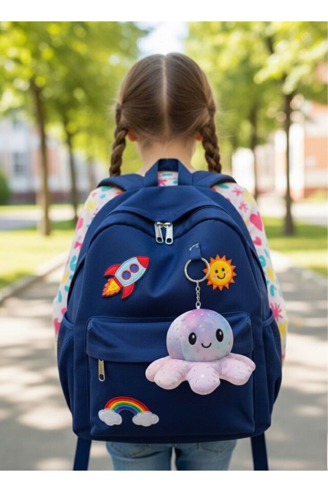 Atakids Mod Değiştiren Sevimli Peluş Ahtapot Oyuncak - Anahtarlık - Çanta Süsü