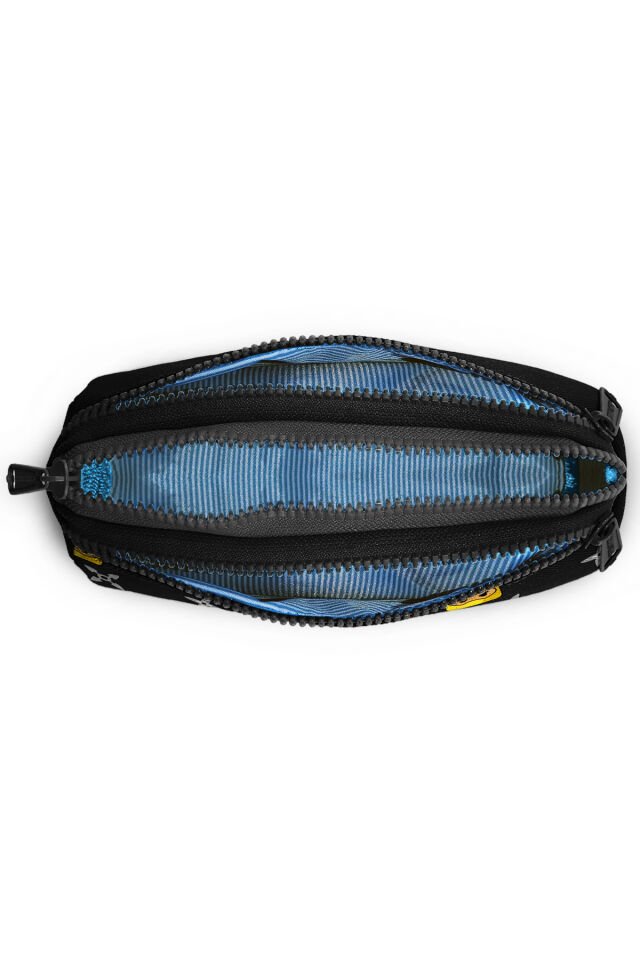 Kids Siyah Ninja Desenli Üç Bölmeli Kalem Çantası 22325