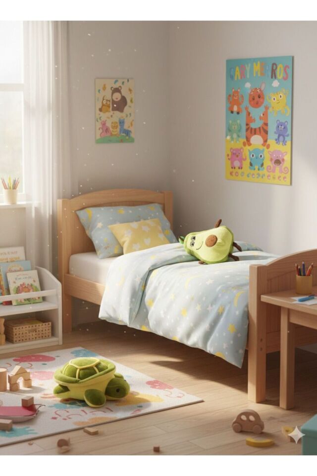 Atakids Sevimli Kaplumbağa ve Avakado Peluş Oyuncak - Uyku Arkadaşı Seti