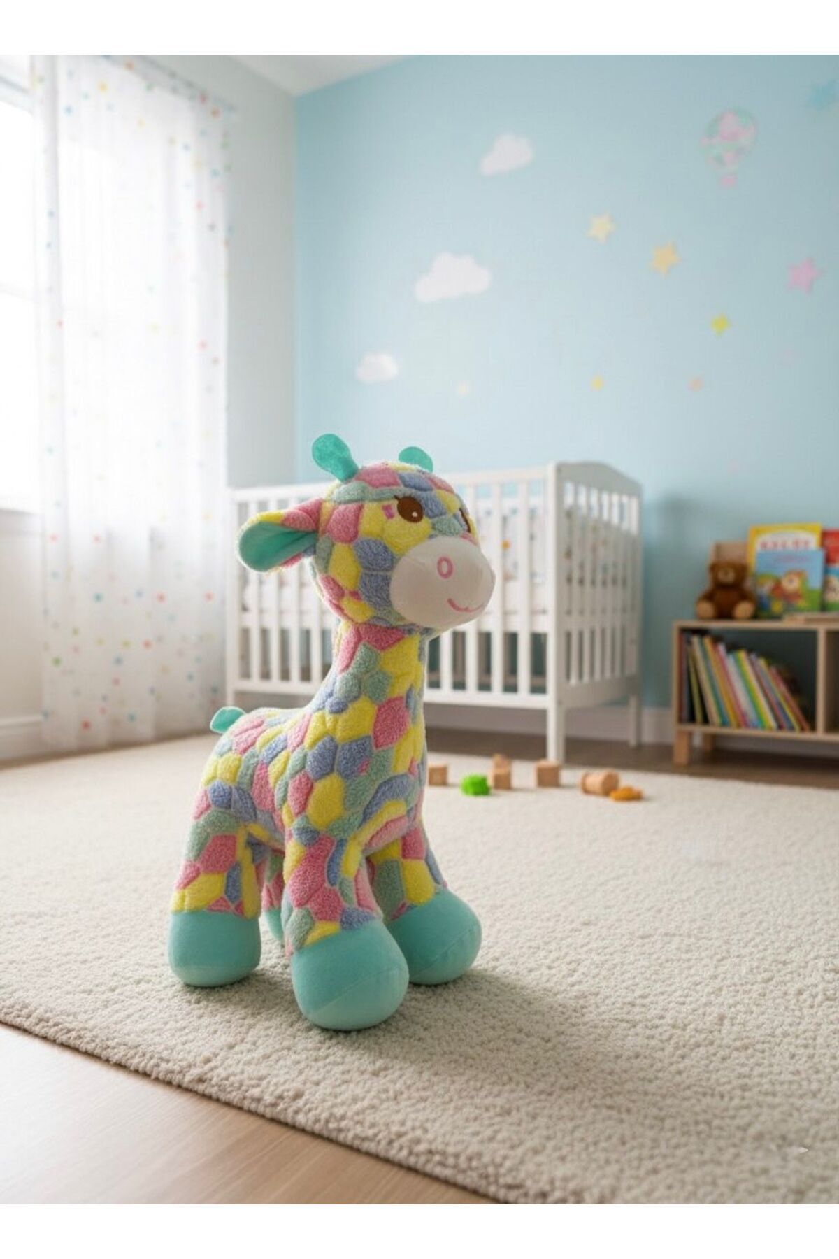 Atakids Renkli Zürafa Peluş Oyuncak