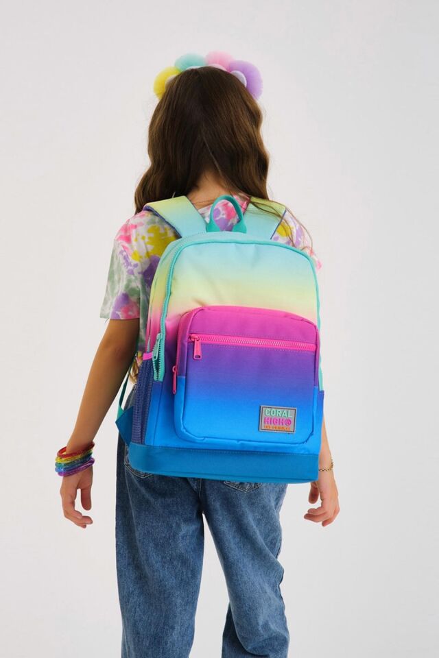 Kids Canlı Renk Geçişli 3’lü Okul ve sırt Çantası Seti