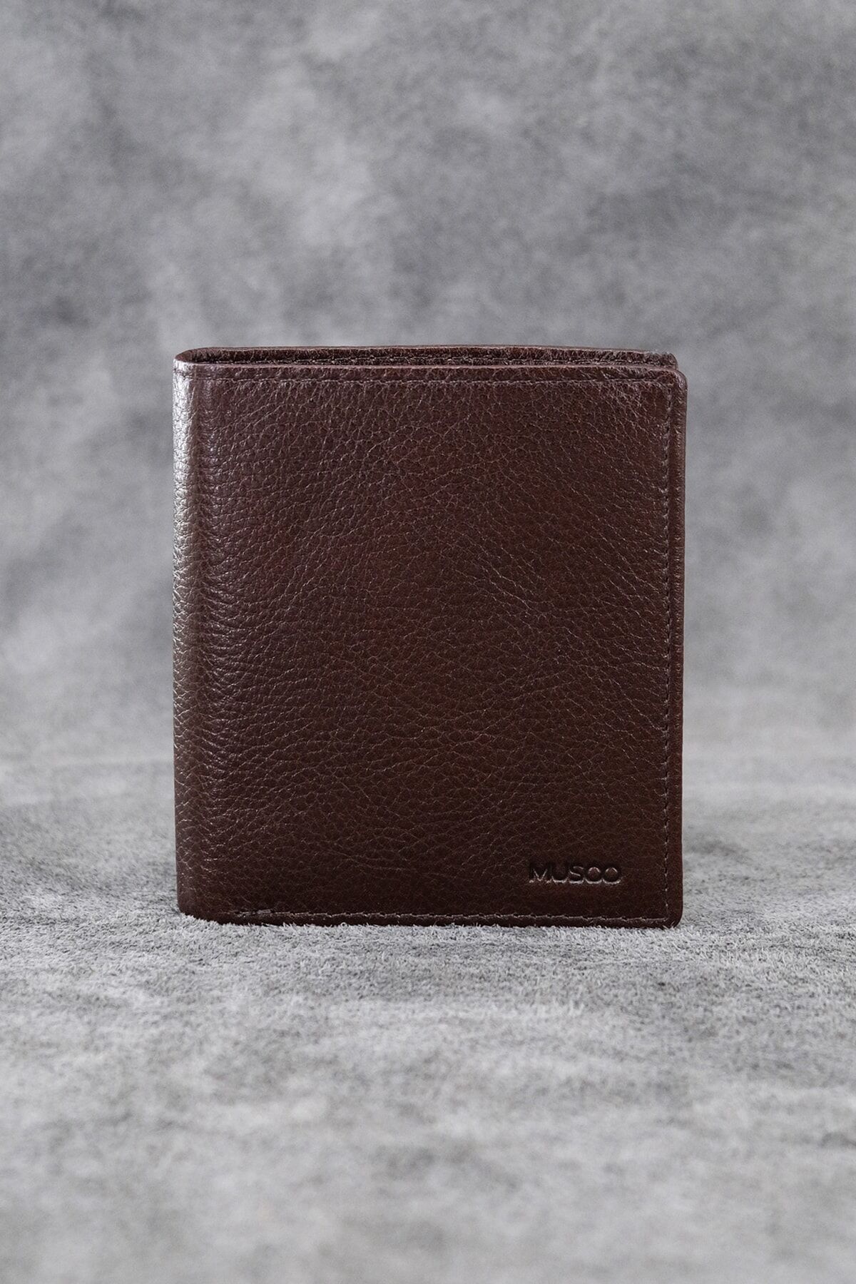 Klasik Dikey Deri Cüzdan / Hakiki Deri Musoo Erkek Cüzdan