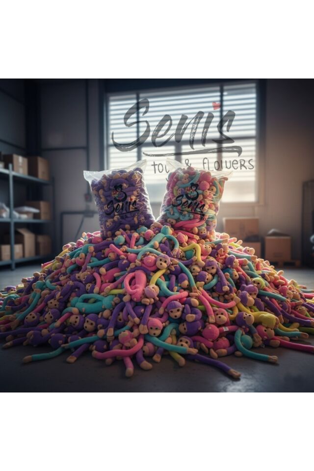 Peluş Maymun Elleri Yapışan Oyun Ve Uyku Arkadaşı Peluş Maymun Oyuncak Sarılan Maymun