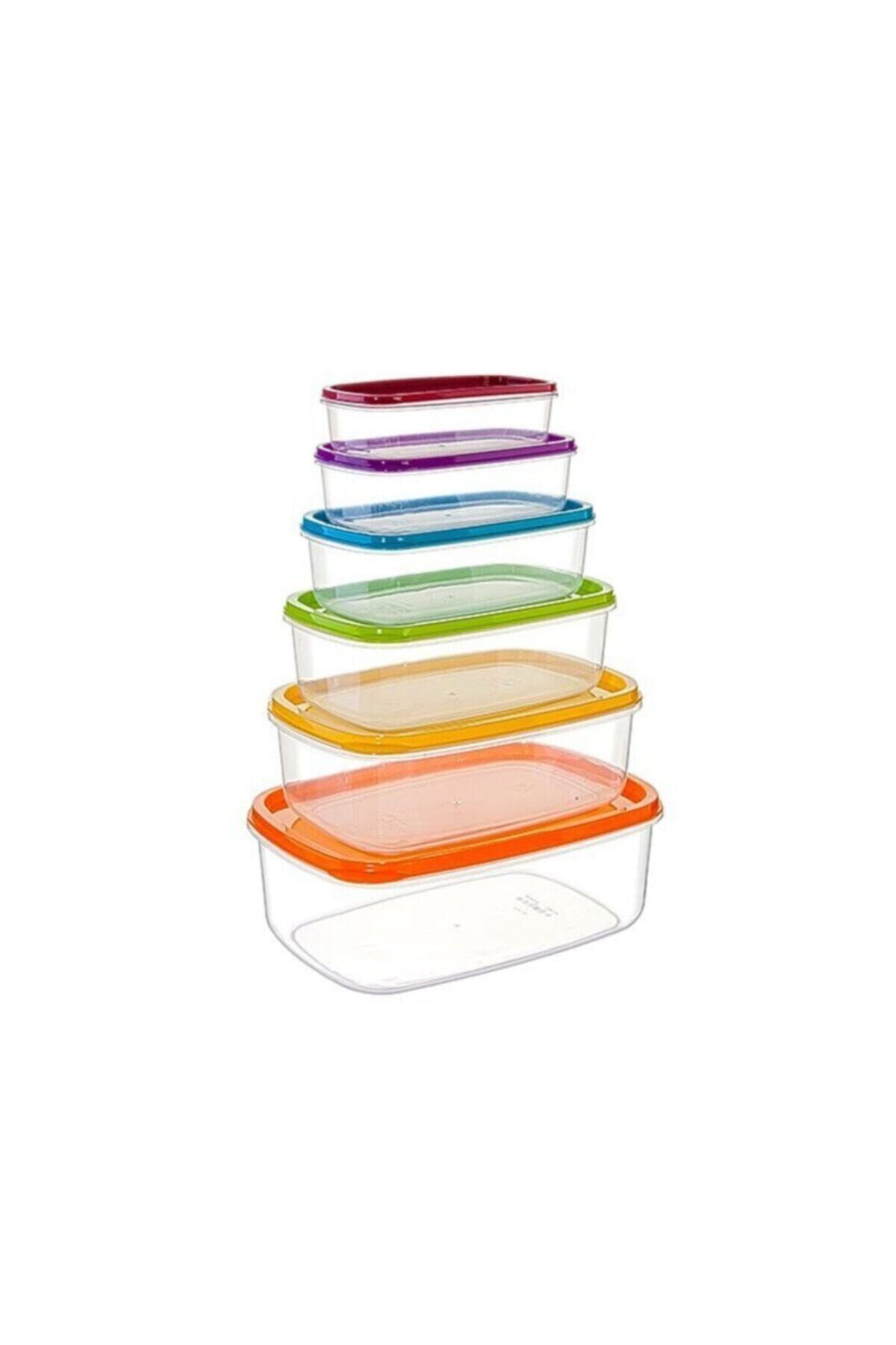 Saklama Kabı Seti 6'lı, Dikdörtgen