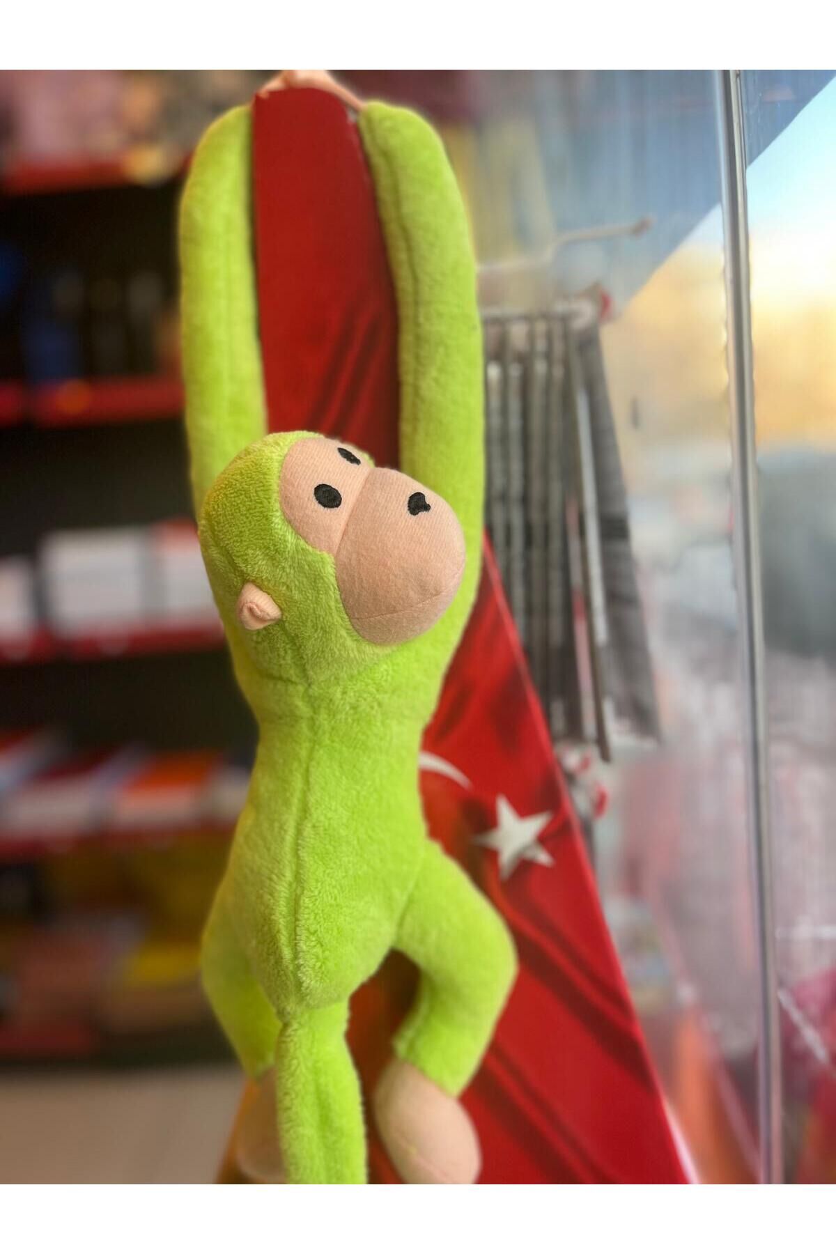 ELLERİ YAPIŞAN OYUN VE UYKU MAYMUNU PELUŞ Yeşil
