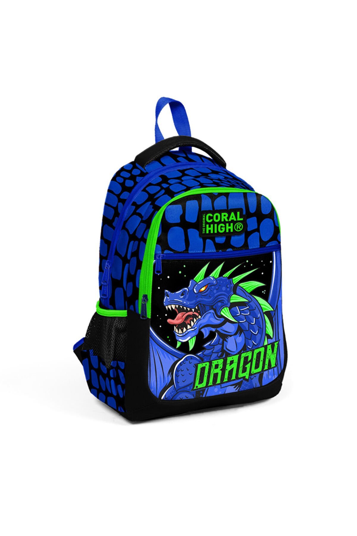 Ejderha Desenli Siyah-saks Okul Çantası 23485