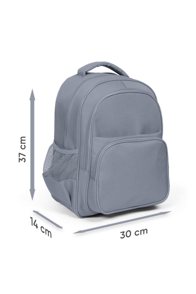 Coral High Kids Lavanta Pembe Cupcake Desenli Üç Bölmeli Okul Sırt Çantası 23495