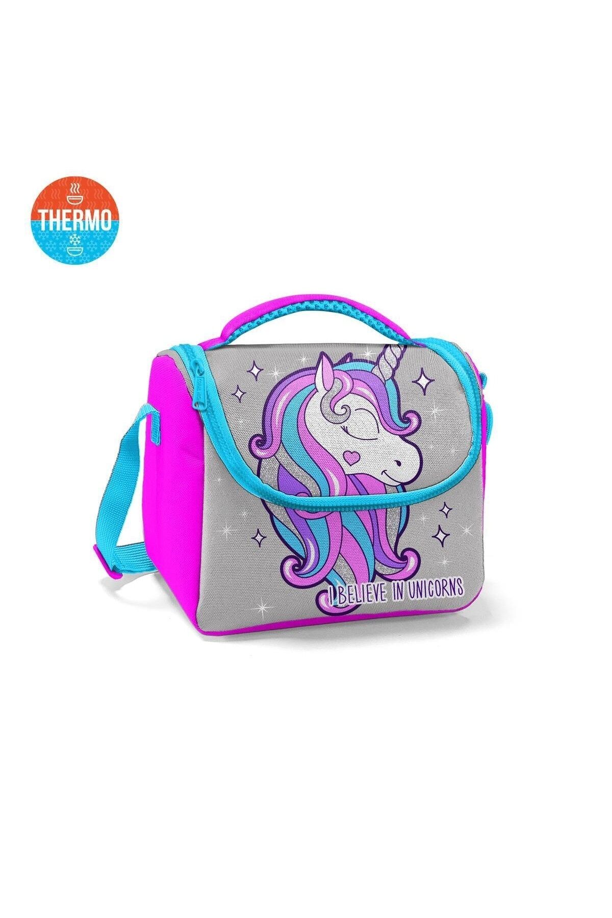 Kids Yeni Beslenme Çantası Gümüş Unicorn