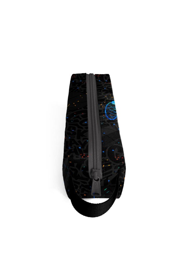 Kids Gri Basketbol Desenli Lacivert Kalem Çantası 22083