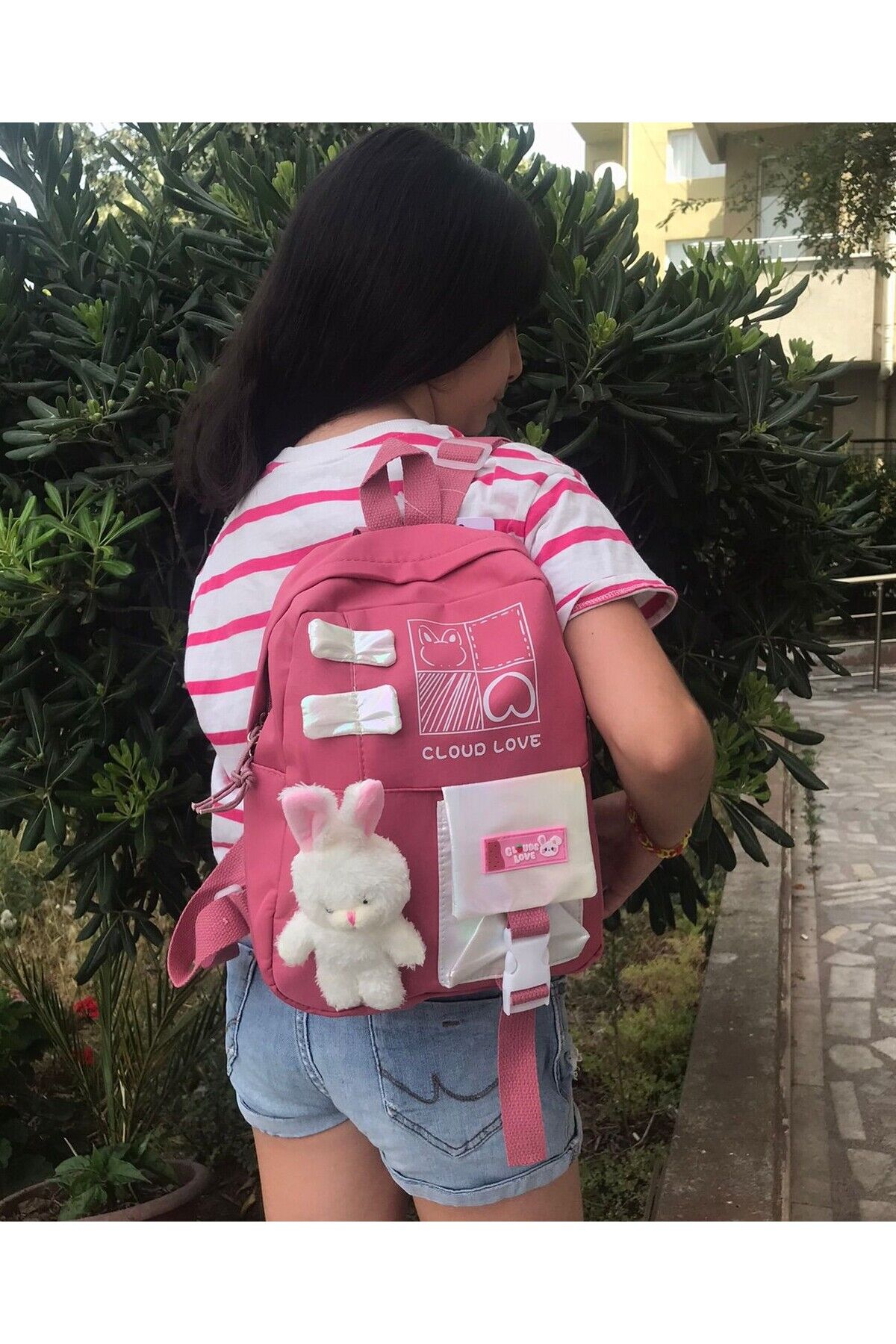 Kore Model Anaokulu Sırt Çantası Gül Kurusu