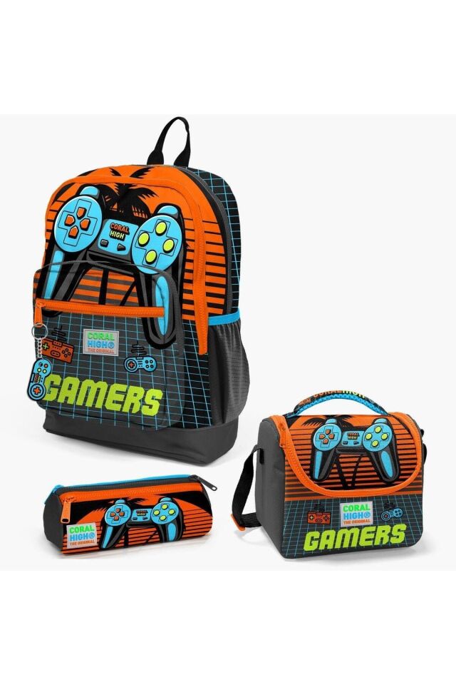 CORAL HIGH GAMER DESENLİ 3'LÜ ÇANTA SETİ 23746